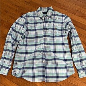 Ralph Lauren Green and Blue Plaid Shirt